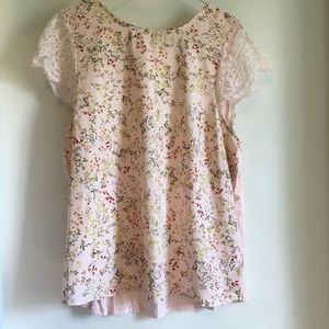 Short Sleeved Floral Blouse